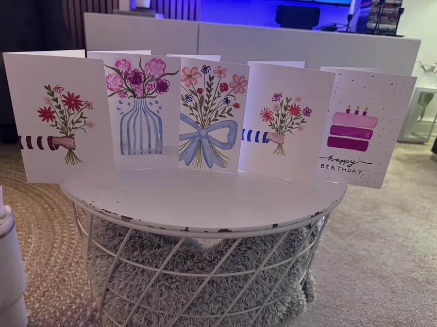 A collection of handmade cards
